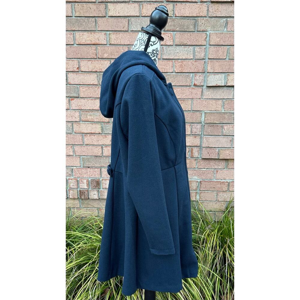 GUC Torrid Blue Hooded Peacoat Size 1 or US 14-16 - Picture 2 of 5